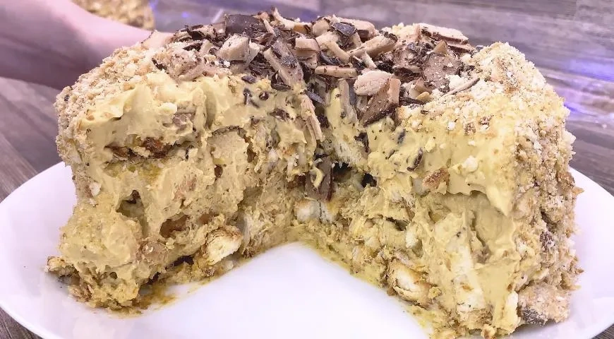 Торт без выпечки из трёх ингредиентов: шаг 4