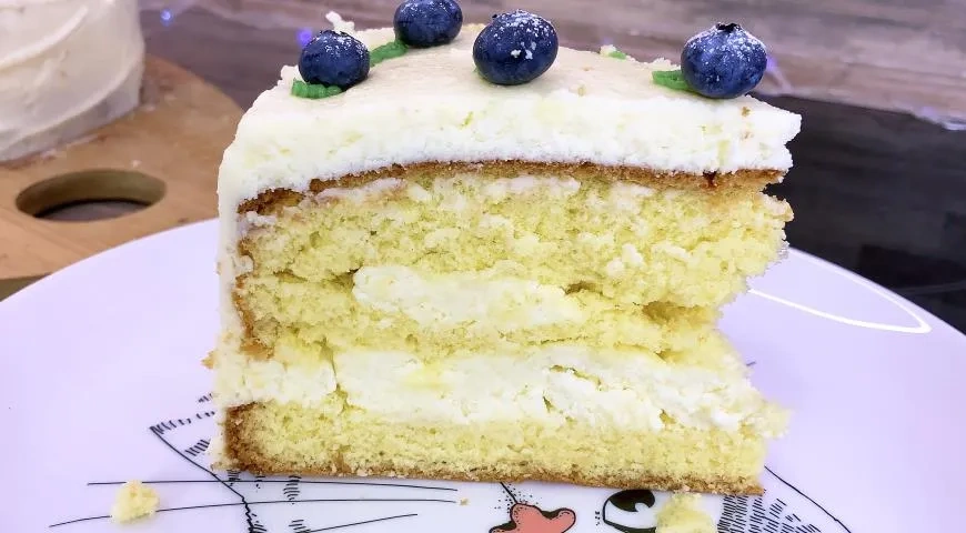 Торт с муссом из белого шоколада: шаг 4