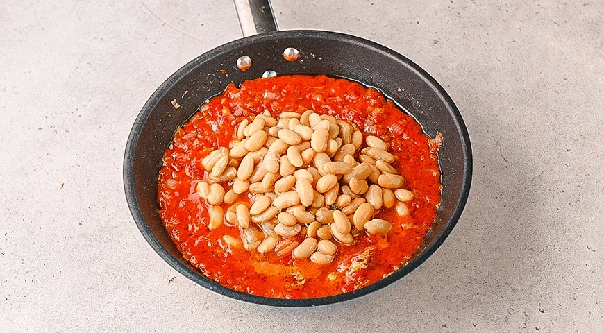 Тост с фасолью: шаг 4