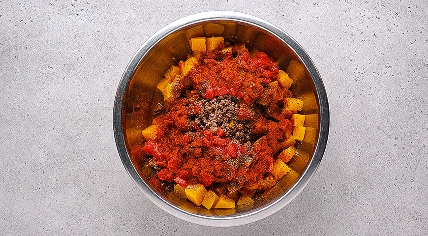 Тыквенная запеканка с фаршем: шаг 4