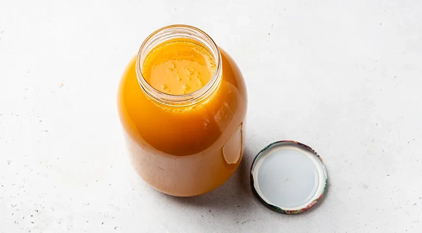 Тыквенный сок с мякотью на зиму: шаг 4