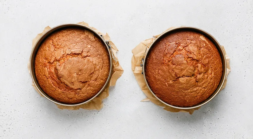 Тыквенный торт с крем-чизом: шаг 4