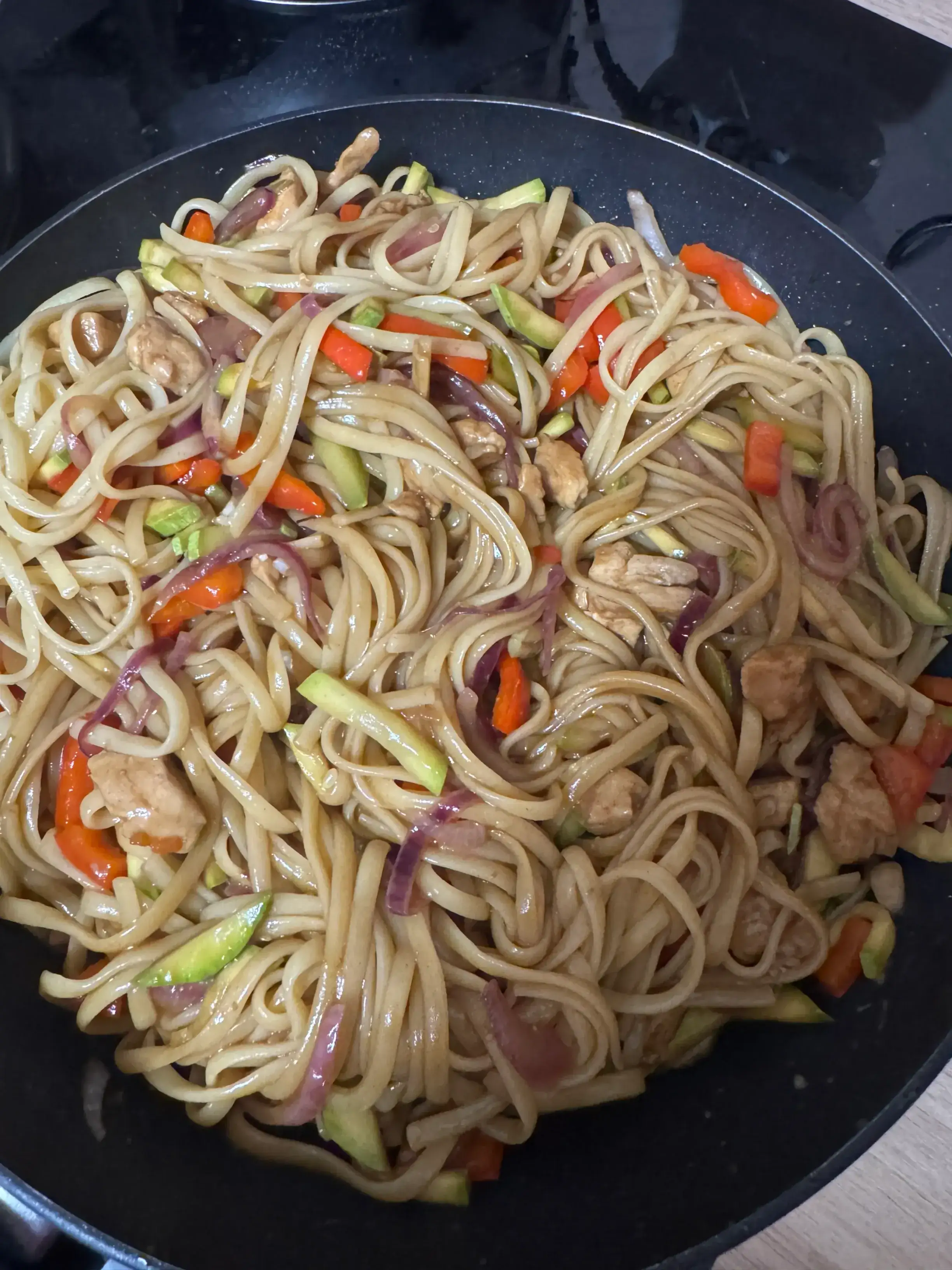 Удон с курицей: шаг 4