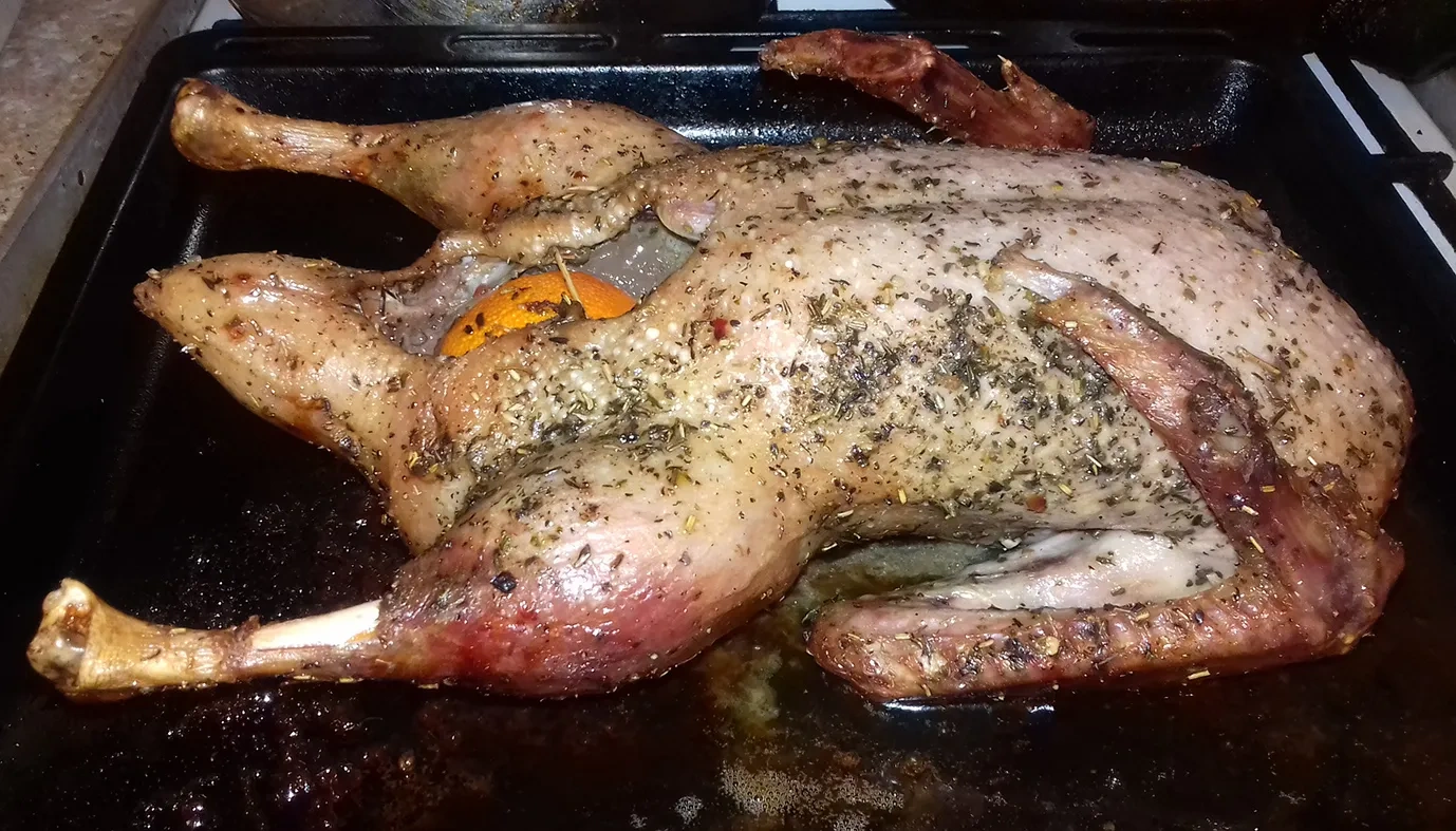 Утка с мандаринами: шаг 4