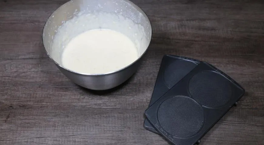 Вафли в мультипекаре: шаг 4