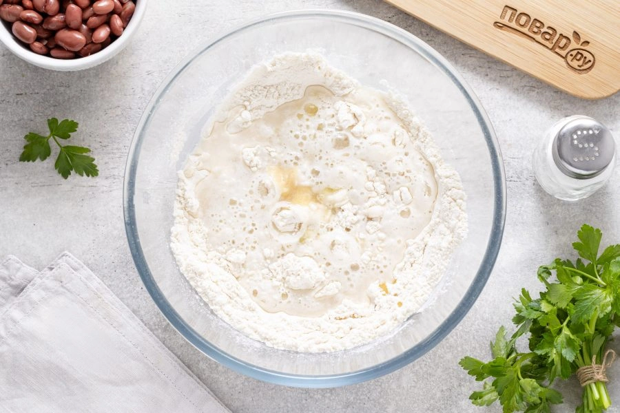 Шаг 4: Вареники с фасолью