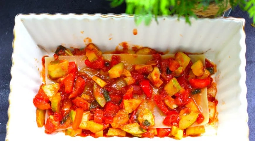 Вегетарианская лазанья: шаг 4