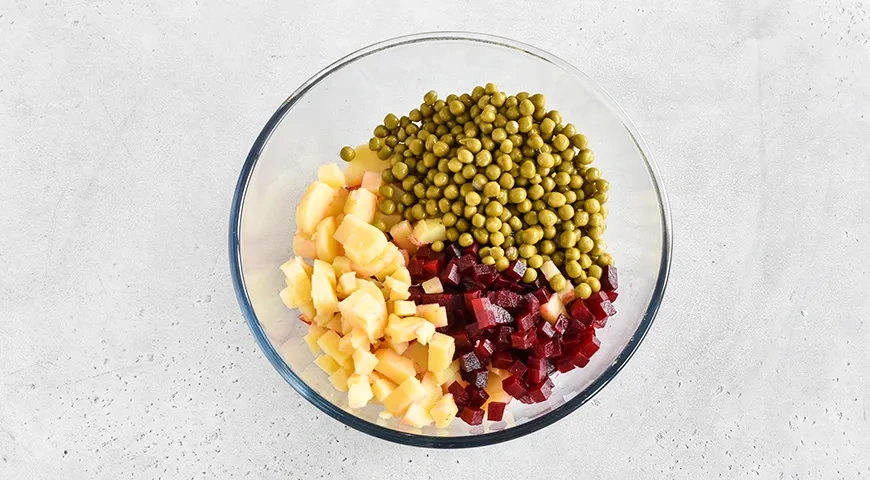 Винегрет с квашеной капустой и морковью по-корейски: шаг 4