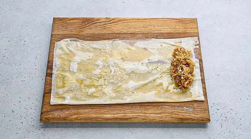 Яблочные мини-штрудели с мороженым: шаг 4