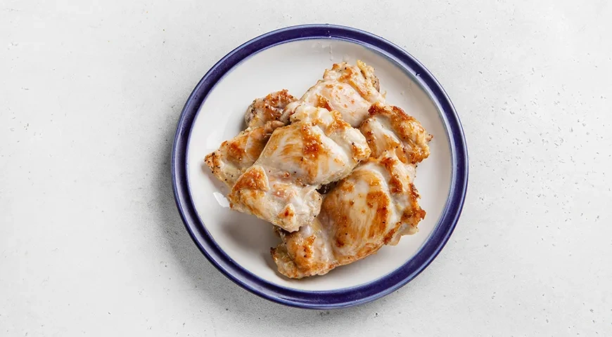 Закусочный торт Наполеон с курицей и грибами: шаг 4