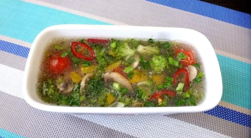 Овощное заливное: шаг 4