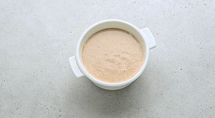 Запеченная манная каша с грушей: шаг 4