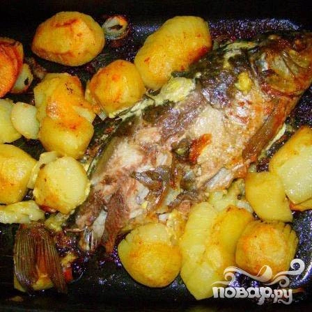 Шаг 4: Запеченный карп в духовке