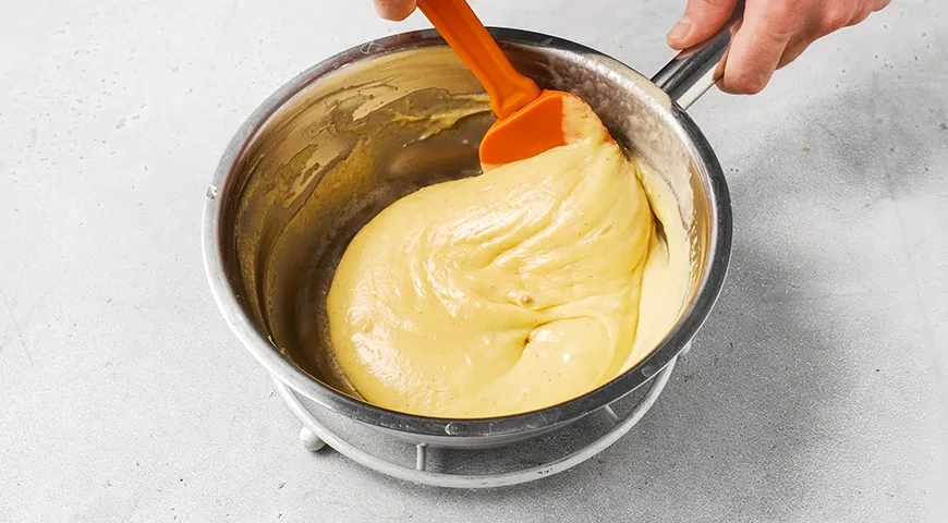 Заварной крем без молока: шаг 4