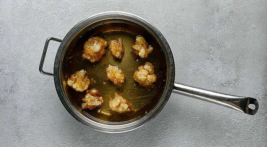 Жареная цветная капуста в соусе по-корейски: шаг 4