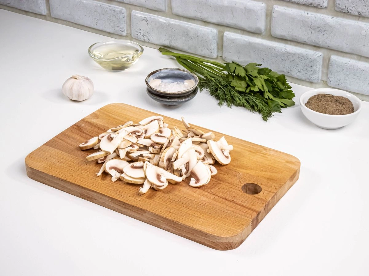 Шаг 4: Жареный картофель с грибами