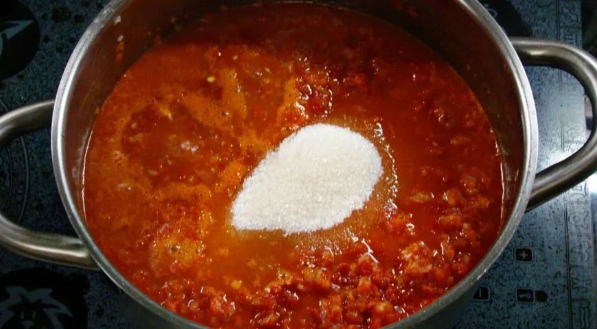 Аджика с острым перцем на зиму: шаг 5