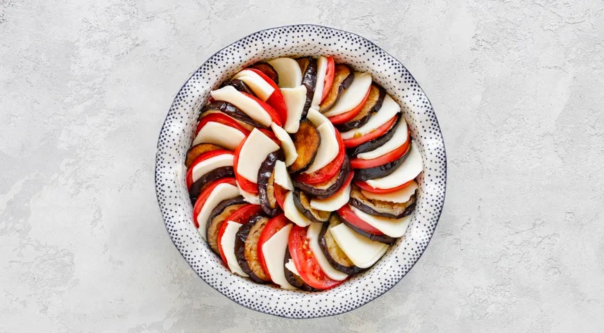 Баклажаны с сыром и помидорами: шаг 5