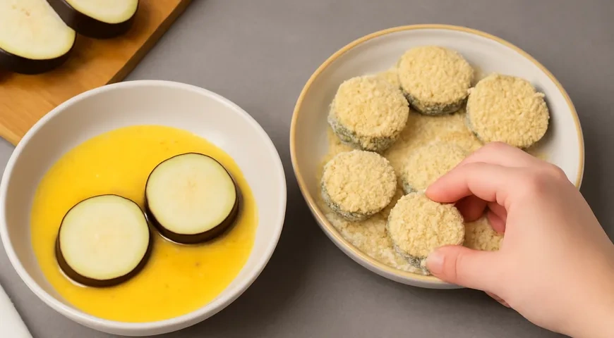 Баклажаны во фритюре: шаг 5