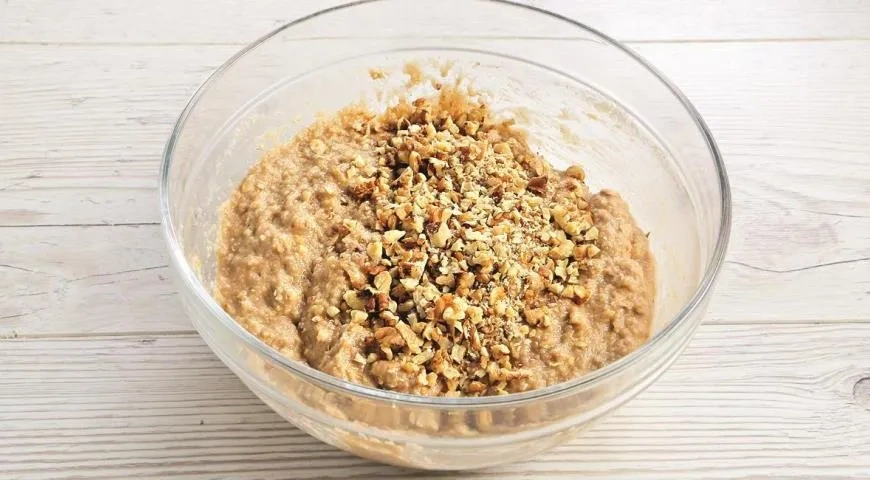 Банановые маффины с орехами: шаг 5