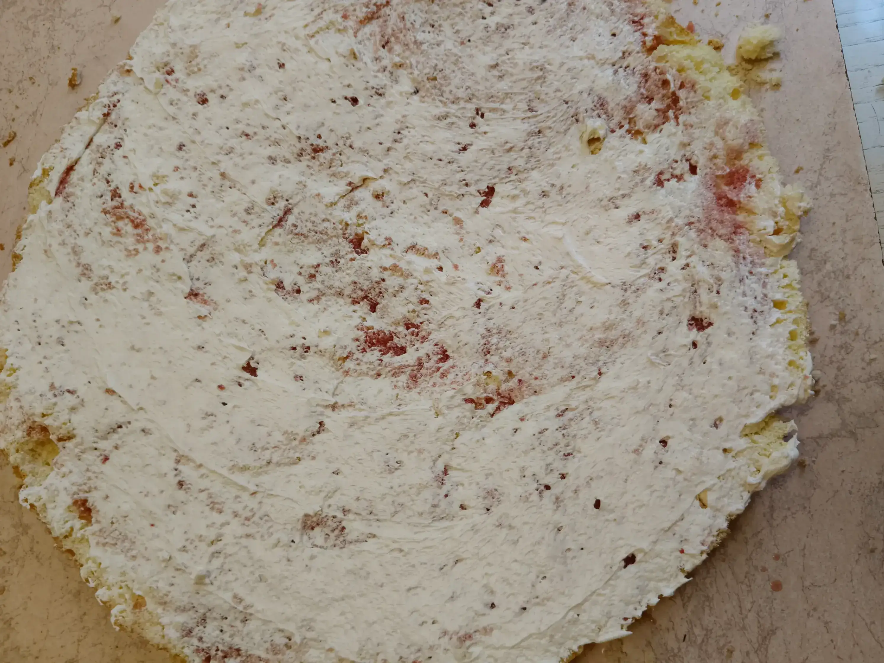 Бисквитный торт Cнежность: шаг 5