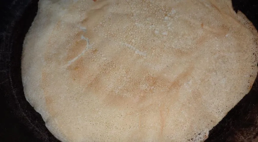 Блинчатый пирог с творогом и клюквой в духовке: шаг 5