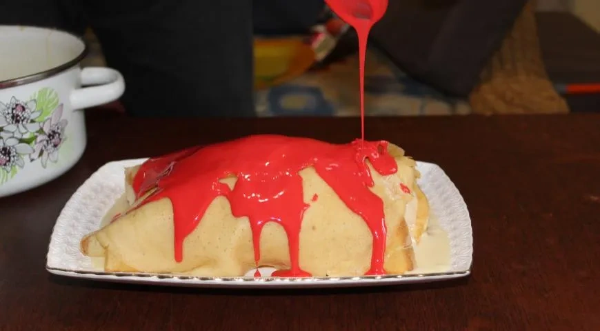 Блинный рулет с джемом Махеевъ к 8 марта: шаг 5