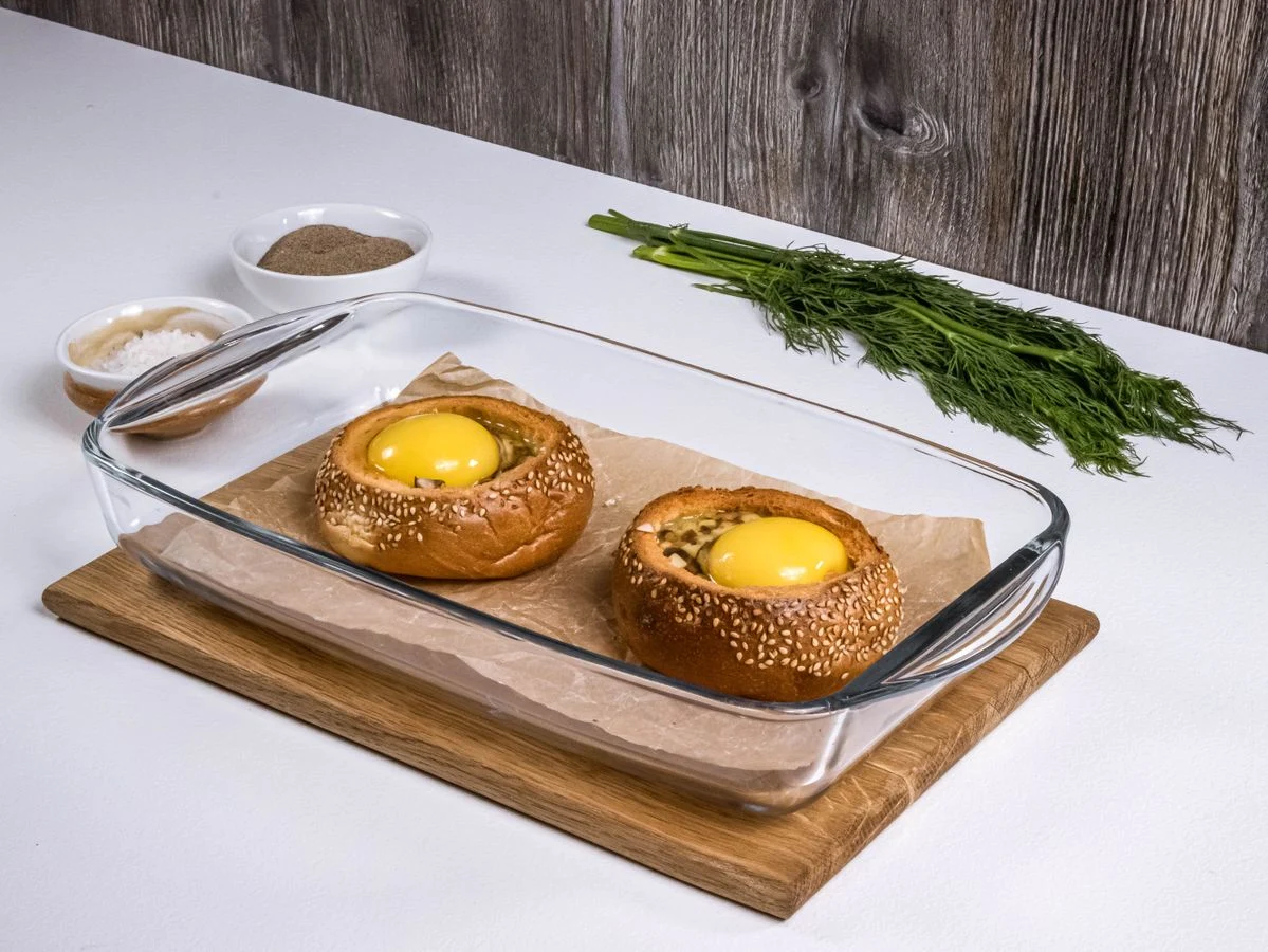 Шаг 5: Булочки на завтрак с яйцом, сыром и грибами