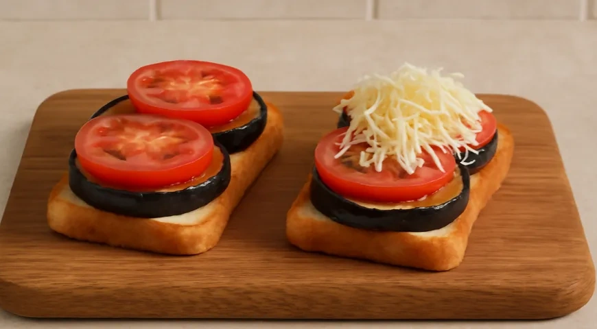 Бутерброды с баклажаном: шаг 5