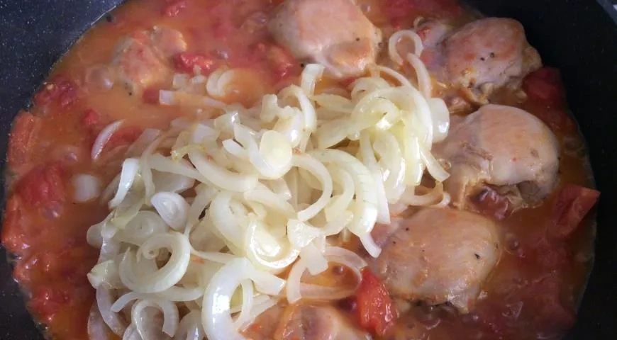 Чахохбили из филе бедра курицы: шаг 5