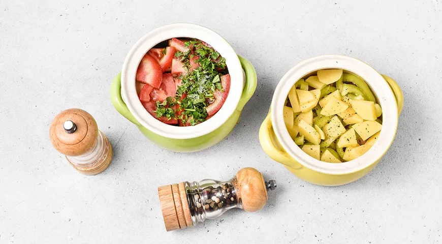 Чанахи со свининой в горшочках: шаг 5