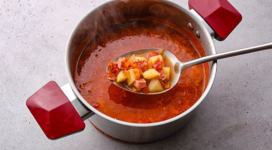 Чаудер с креветками и чоризо: шаг 5