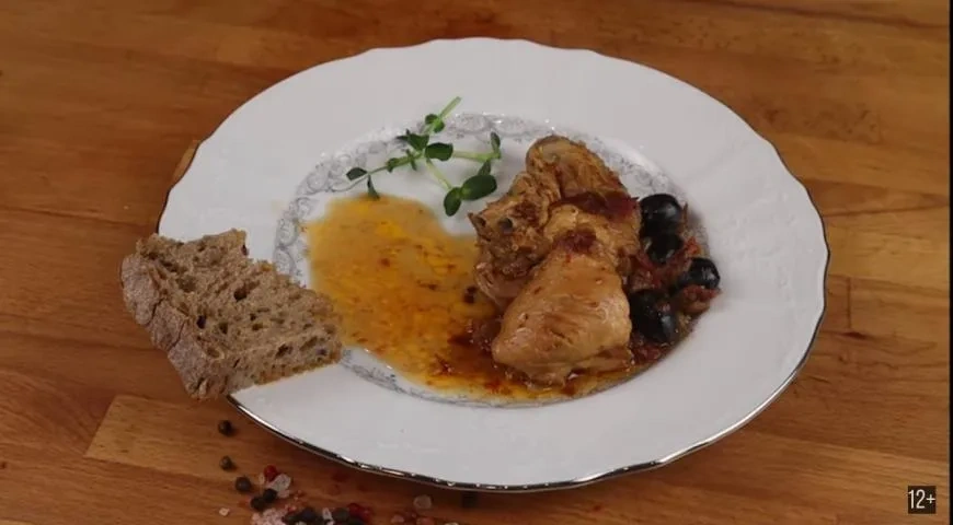 Цыпленок по-охотничьи видео рецепт: шаг 5