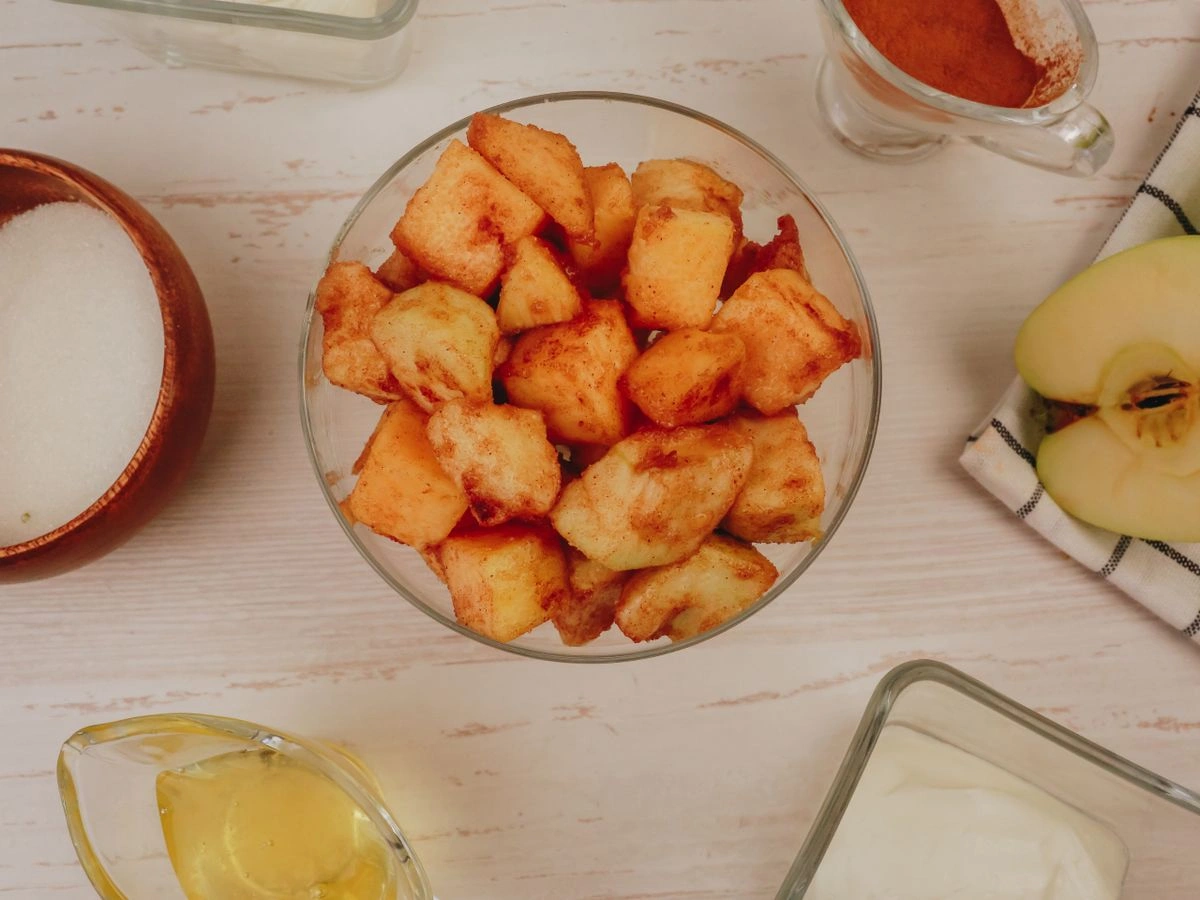 Шаг 5: Десерт из тыквы с яблоками