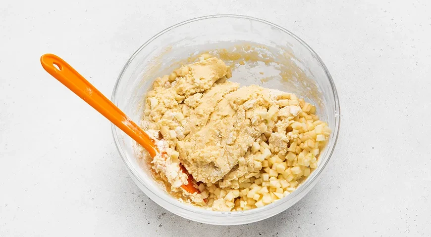 Домашнее мягкое печенье с яблоками: шаг 5