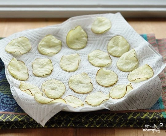 Шаг 5: Домашние чипсы в микроволновке