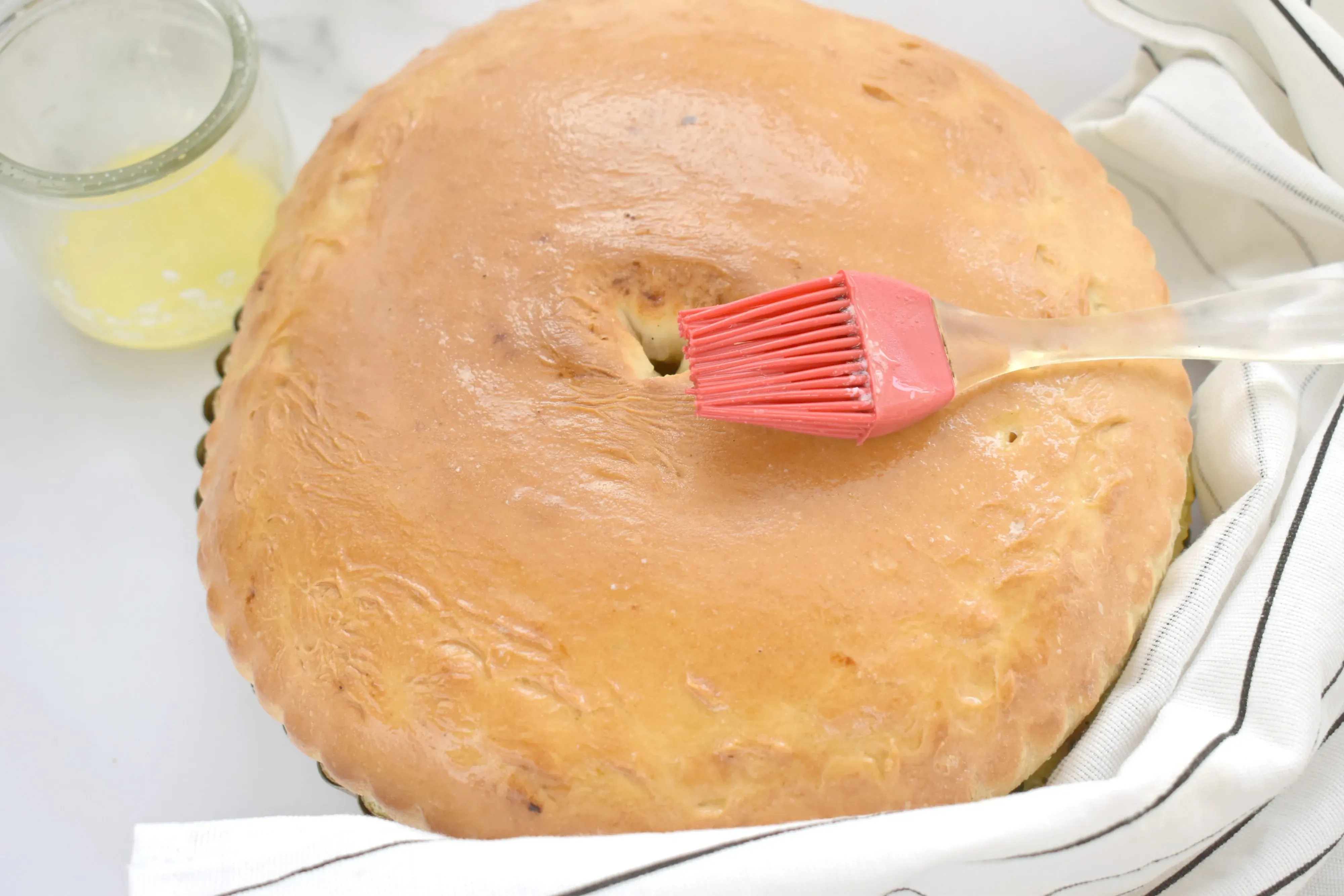 Пирог с картофелем и грибами: шаг 5