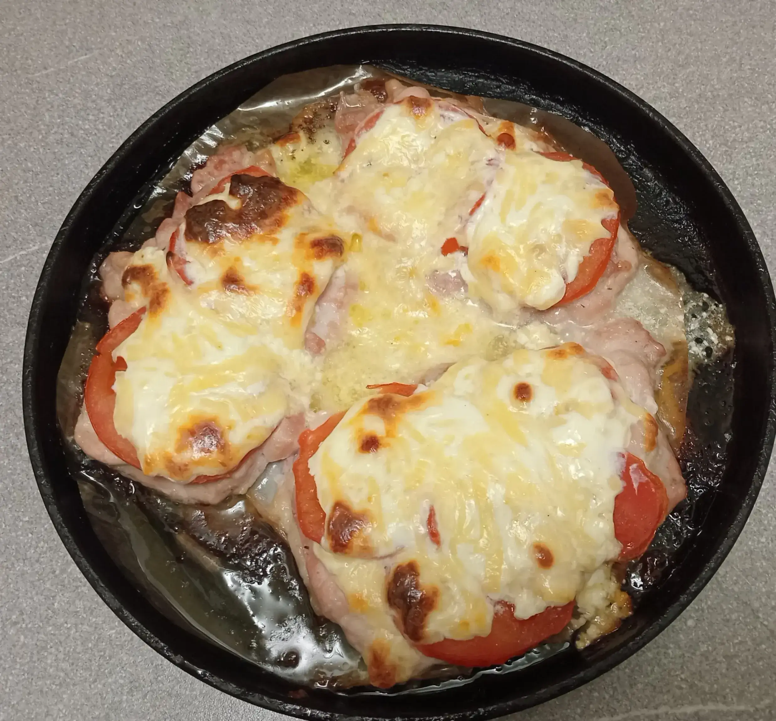 Филе куриного бедра под помидорами: шаг 5