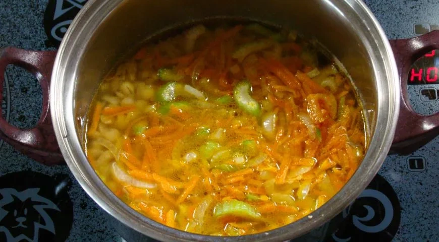 Гороховый суп Палитра осени: шаг 5