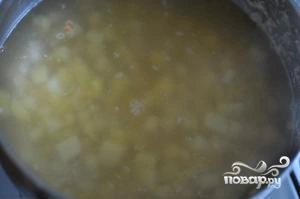 Шаг 5: Гороховый суп с копченой курицей