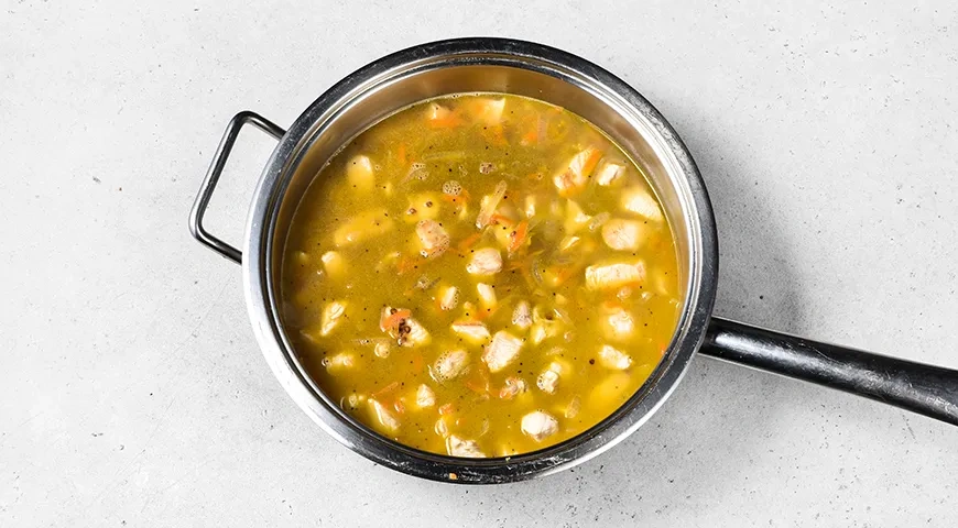 Гречка с курицей на сковороде: шаг 5