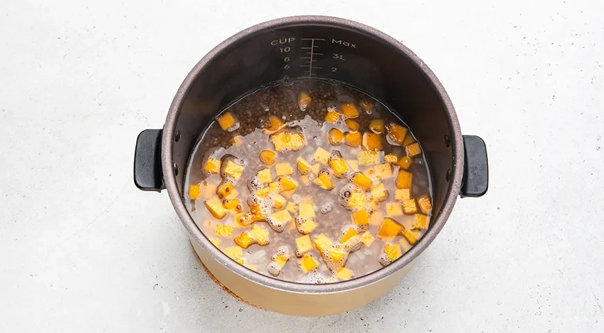 Гречневая каша с тыквой в мультиварке: шаг 5