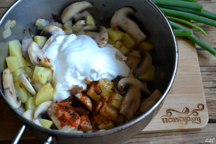 Шаг 5: Грибной крем-суп из шампиньонов