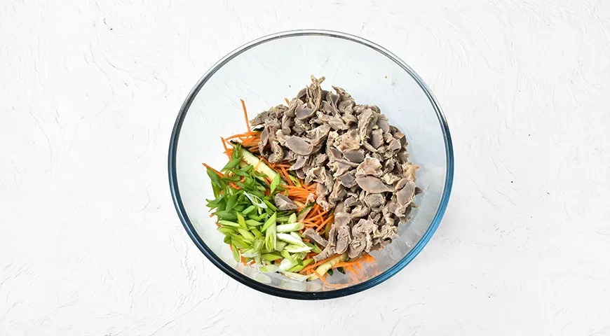 Хе из куриных желудков по-корейски: шаг 5