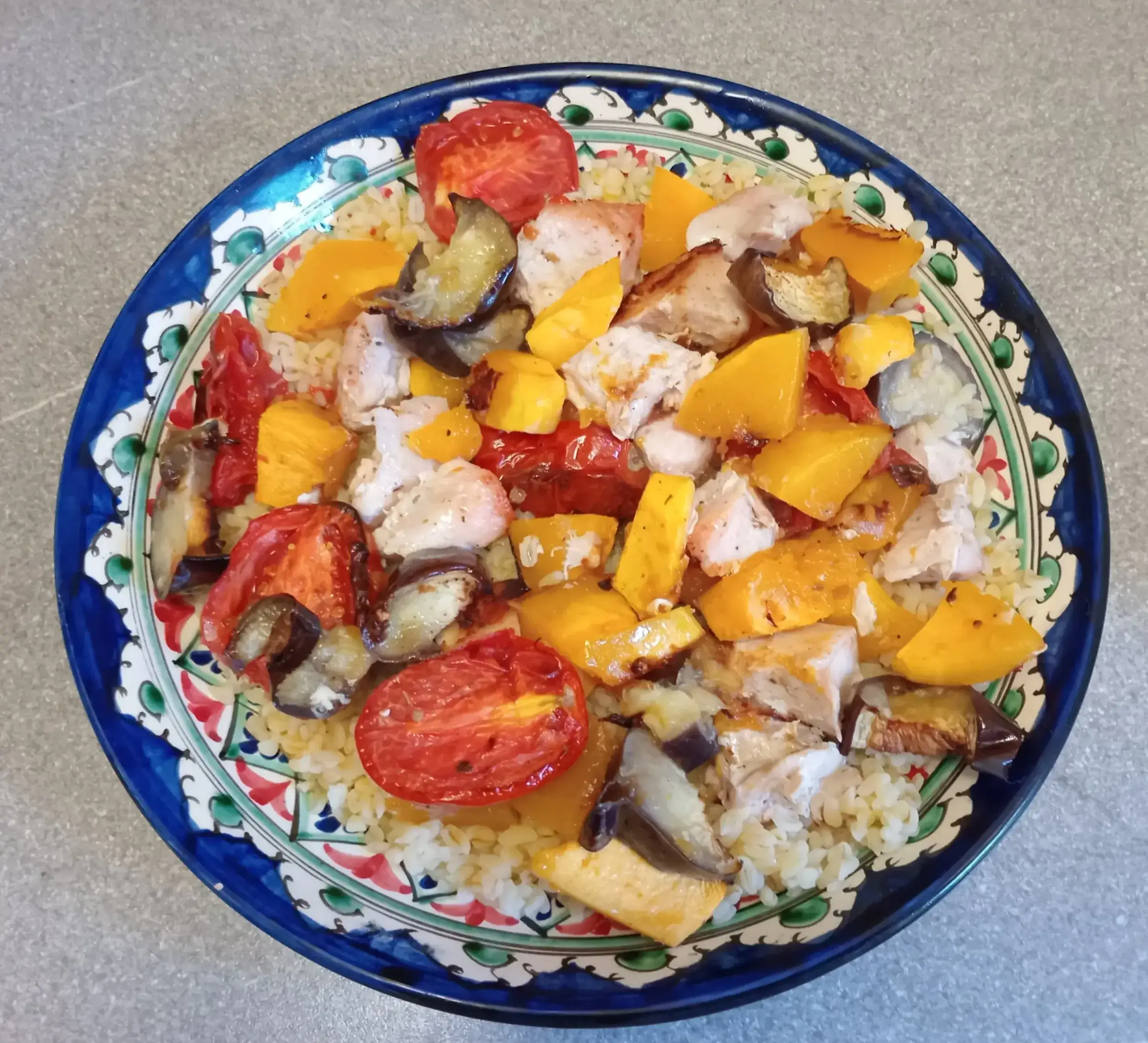 Индейка, запеченная с овощами и булгуром: шаг 5