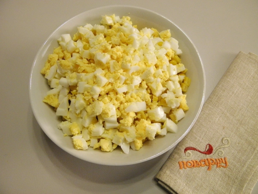 Шаг 5: К раб о вый салат из крабовых палочек