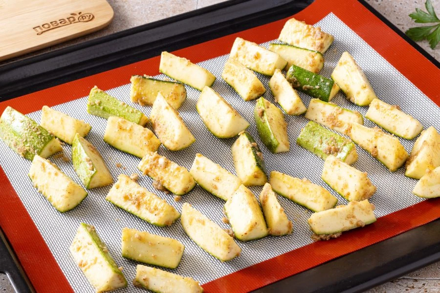 Шаг 5: Кабачки с чесноком в духовке