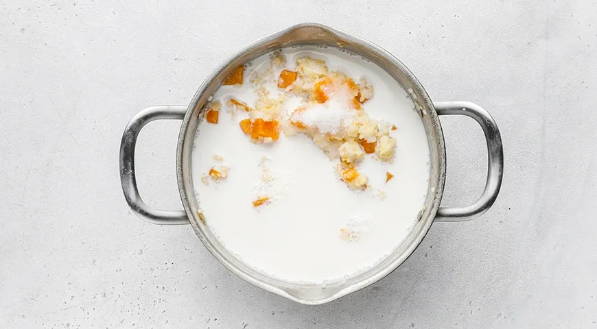 Каша Дружба с тыквой: шаг 5