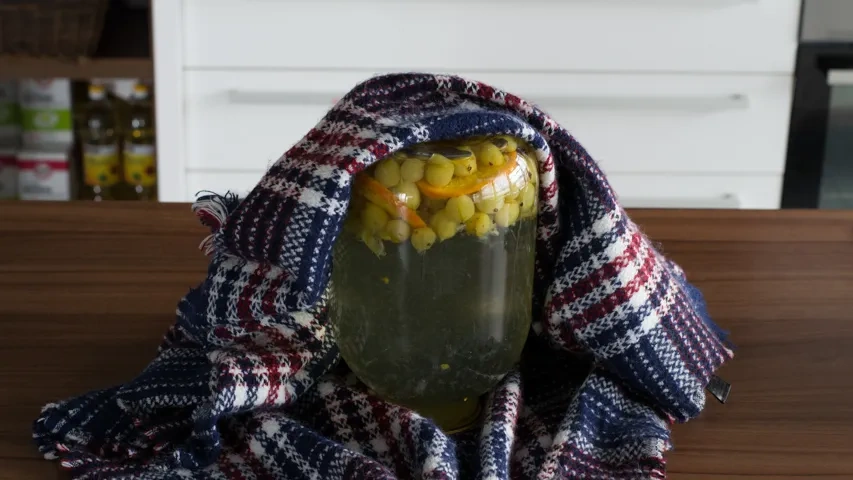 Компот из крыжовника с апельсином: шаг 5