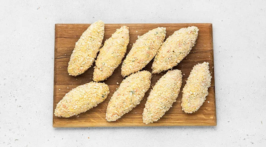 Котлеты из крабовых палочек: шаг 5